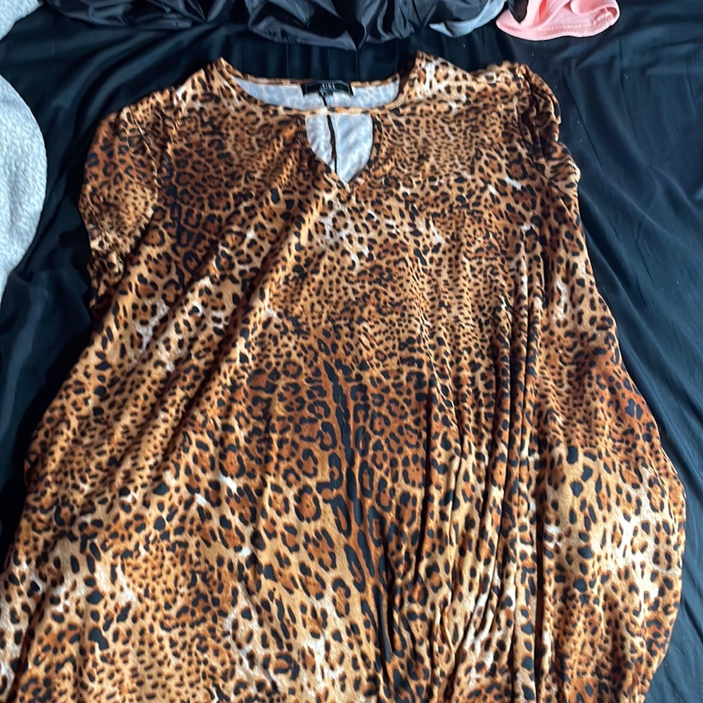 Cheetah print dress